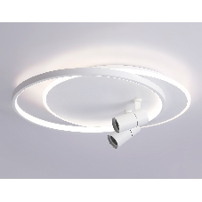 Светильник Ambrella light FL51391/1+2 WH белый 3000K-6400K 65W 560*480*120 (ПДУ РАДИО 2.4G)