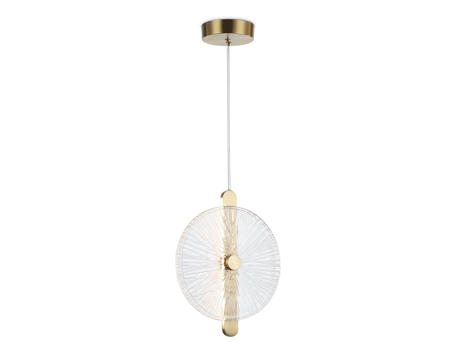 Светильник Ambrella light LH31147 BS/CL латунь/прозрачный 13W 3000K 280*60*350