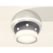 Светильник Ambrella Light XS1104031 PSL/FR серебро полированное/белый матовый MR16 GU5.3 LED 3W 4200K (C1104, N7160)
