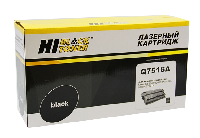 Картридж HP LJ 5200 (Hi-Black) Q7516A, 12K     