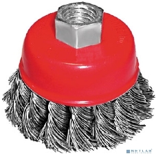 Корщетка-чашка FIT IT гайка М14, стальная витая проволока 100 мм 39468