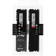 Оперативная память Kingston Fury Beast, DDR4, 32GB (1x32GB), 3200MHz, CL16, DIMM, с радиатором, RGB, черный