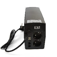 Источник бесперебойного питания CBR UPS-TWP-101EJ-650 / 650ВА / 390Вт, Schuko CEE 7 x2 outlets, USB Type-B, RJ11/45