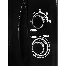 Микроволновая печь Hyundai HYM-M2063 черный, 20 л, 700 Вт, переключатели - поворотный механизм