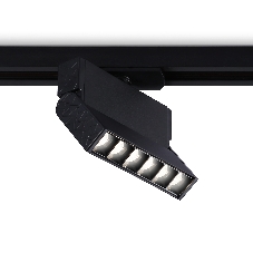 Трековый однофазный светодиодный светильник Ambrella light GL6814 BK черный LED 6W 4200K 24° 115*22*87