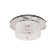 Светильник Ambrella light TN350 CH/CL хром/прозрачный GU5.3+3W (LED WHITE) D95*45