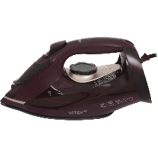 Утюг Vitek VT-IRN1204 бордовый, 2400 Вт, 23 г/мин, 150 г/мин, 450 мл