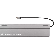 Адаптер VCOM TypeC -->3*USB3.0+2*USB2.0+VGA+RJ45+SD+TF+AUD+HDMI+DP+2*USB3.1 Data+PD