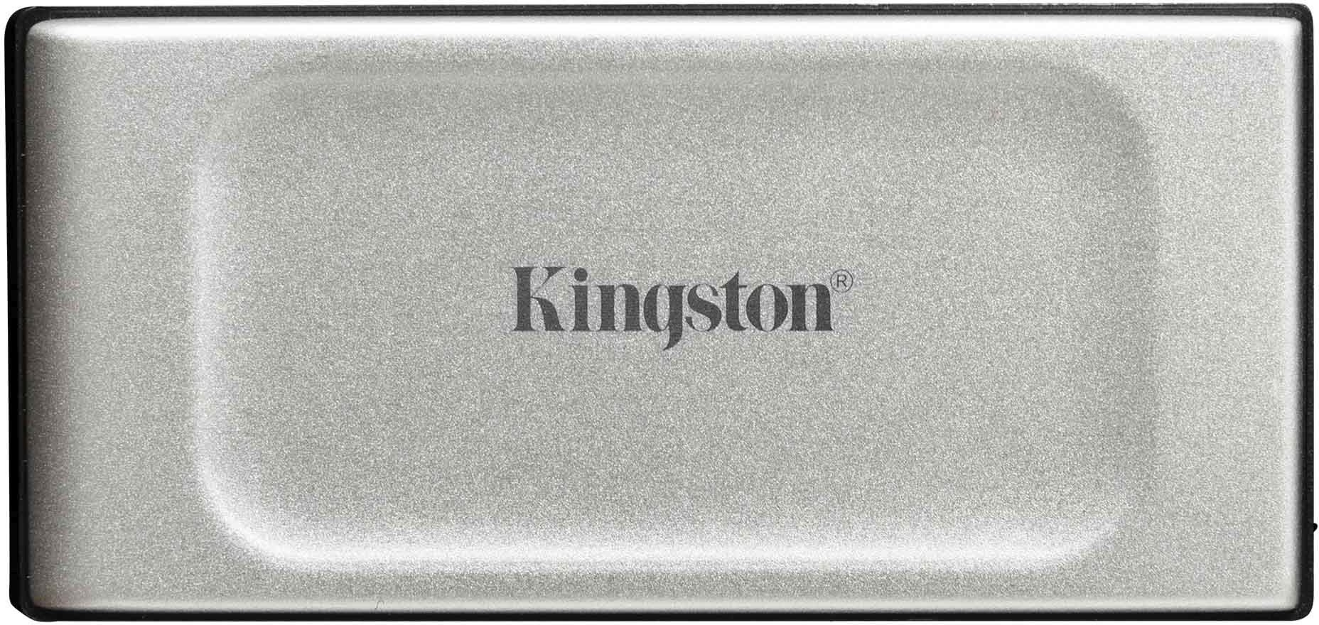 Внешний SSD Kingston XS2000, 4TB, USB 3.2 Gen 2x2 Type-C, R/W 2000/2000, серебристый