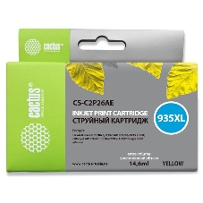 Картридж струйный Cactus CS-C2P26AE №935XL желтый (15 мл) для HP DJ Pro 6230/6830