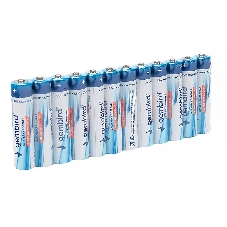 Батарейки солевые Gembird GB-R03P-12F, тип AAA, 12шт, пленка
