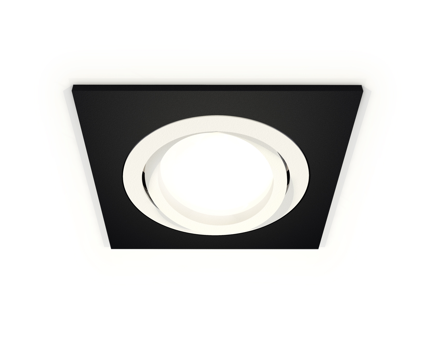 Комплект встраиваемого поворотного светильника Ambrella light XC7632080 SBK/SWH черный песок/белый песок MR16 GU5.3 (C7632, N7001)