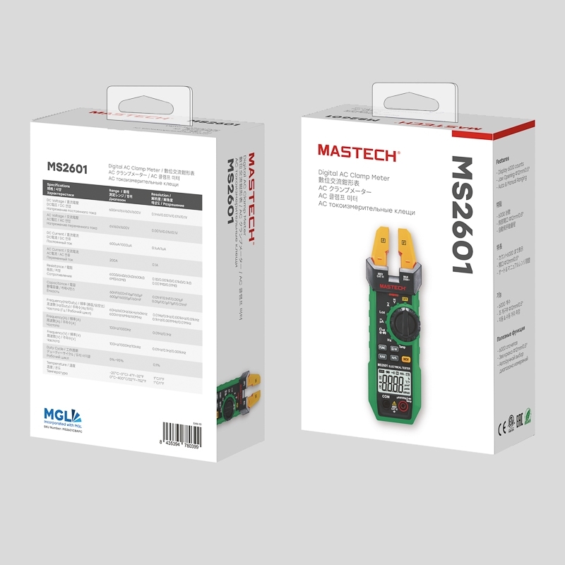 Токовые клещи MS2601 MASTECH