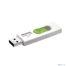 Флешка USB ADATA UV320 (AUV320-64G-RWHGN), 64Gb, USB 3.2 Gen1, R/W 100/30, белый/зеленый