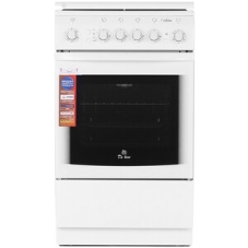 Плита газовая De Luxe 5040.31г(кр) ЧР белый, конфорок 4 шт, духовка 46 л, 50 см x 85 см x 50 см