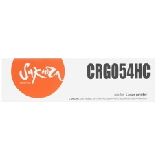 Картридж Sakura CRG054HC для Canon i-SENSYS LBP 621Cw/623Cdw, MF 641Cw/643Cdw/645Cx, голубой, 2300 к.