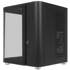 Корпус без блока питания Корпус JONSBO TK-1 Black 2.0 MATX без БП, mini-ITX, micro-ATX, черный