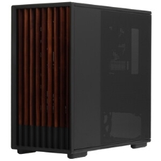 Компьютерный корпус Zalman P10 NAMU, MATX, черный, WINDOW, FRONT COVER WALNUT, 2x3.5