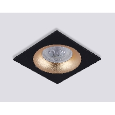 Светильник встраиваемый Ambrella light TN102730 BK/GD черный/золото GU5.3 92*92*23