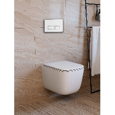 Инсталляция с унитазом комплект BAU PRO 6 в 1: унитаз подвесной безободковый торнадо Bau Dream 51х35, быстросъемное сиденье микролифт, кнопка смыва BAU Pulse, белая/хром