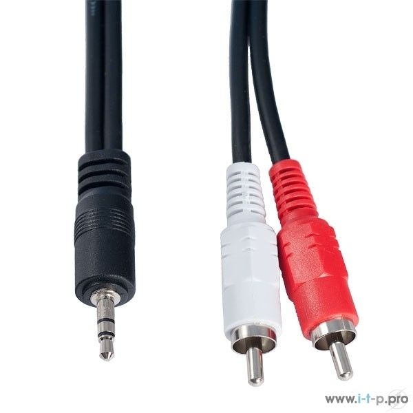 Кабель PERFEO Jack 3.5 мм вилка - 2xRCA вилка, длина 1 м