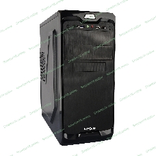 Компьютерный корпус Miditower ExeGate UN-604 Black, ATX, (UN500, 120мм) 2хUSB+2хUSB 3.0, Audio