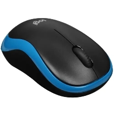 Мышь беспроводная Logitech M185 синий, 1000 dpi, радиоканал, USB, кнопки - 3