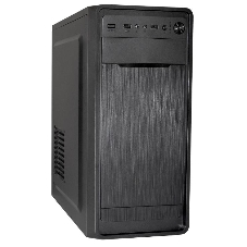 Компьютерный корпус Miditower ExeGate XP-332 Black, ATX, (XP500, Black,120мм), 2*USB, Audio