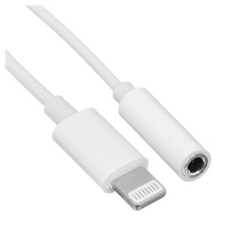 Кабель-переходник AUX Cablexpert CCA-LM3.5F-AL Lightning(M)/Jack3.5(F), алюминий+нейлон.оплётка, 0.15м, пакет