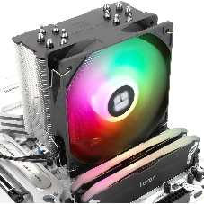 Устройство охлаждения(кулер) Thermalright Burst Assassin 120 SE ARGb Soc-AM5/AM4/1200/1700/1851 серебристый/черный 4-pin 25.6dB Al+Cu 510gr Ret (BA120-SE-ARGb)