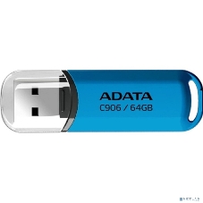 Флешка USB ADATA Classic C906 (AC906-64G-RWB), 64Gb, USB 2.0, R/W 15/5, синий