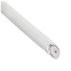 Кабель коаксиальный Cablexpert, RG-6U-CU-1, 75 Ом, 64%, 0,8 мм, медь, белый, 100 м