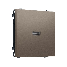 Комплект механизма розетки HDMI 2.1 SIGMA Темная бронза матовый 30V/900MS 4K-120HZ 8K-60Hz QUANT PRO (SP6440, PR223)