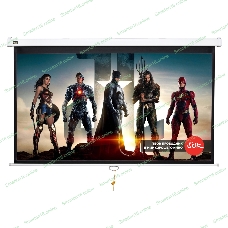 Экран 299x168см Wallscreen 16:9 настенно-потолочный рулонный белый135'