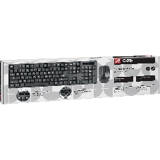 Комплект клавиатура + мышь Defender C-915 RU черный USB Беспроводной, полноразмерный