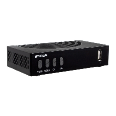 Приставка для цифрового ТВ Hyundai H-DVB440 черный, DVB-T2, DVB-T, DVB-C, HDMI, USB 2.0 x2