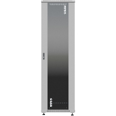 Шкаф серверный NTSS Премиум (NTSS-R22U6060GS) напольный 22U 600x600 мм пер. дв. стекл. металл 900 кг серый IP20 сталь