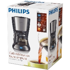 Кофеварка капельная Philips HD7459/20 черный, исп. кофе - молотый, 1.2 л, 1000 Вт.