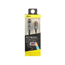 Кабель RITMIX Кабель 2в1 MicroUSB+Lightning 8pin-USB для синхронизации/зарядки, 1м черный (RCC-200)