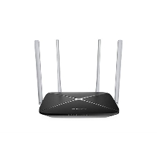 Беспроводный маршрутизатор Mercusys AC12, Dual Band, (867Мбит/с на 5 ГГц + 300Мбит/с на 2,4 ГГц)4 порта 100 Мбит/с, 4 фиксированных антенны
