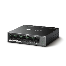 Коммутатор настольный Mercusys MS105GP с 5 гигабитными портами (4 порта PoE+)