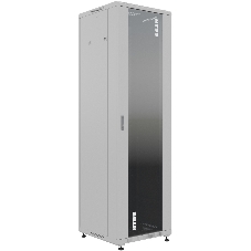 Шкаф серверный NTSS Премиум (NTSS-R22U6060GS) напольный 22U 600x600 мм пер. дв. стекл. металл 900 кг серый IP20 сталь