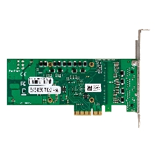 Сетевой адаптер ExeGate EXE-I350-T4V2-PoE (PCI-E x4 v2.1, порты 4xRJ45 PoE (медные, с поддержкой PoE), 10/100/1000Mbps, Gigabit Frame Grabber NIC Intel Chipset NHI350AM4)