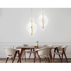 Светильник Ambrella light LH31147 BS/CL латунь/прозрачный 13W 3000K 280*60*350
