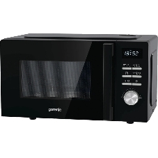 Микроволновая печь Gorenje MO20A4BH черный, 20 л, 800 Вт, переключатели - кнопки, поворотный механизм