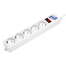 Сетевой фильтр Powercube SPG-B-15 5 м, 5 розеток, серый, коробка