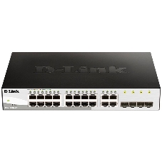 Коммутатор D-Link DGS-1210-20/F1A, 16×1 Гбит/с + 4×1 Гбит/с SFP, настраиваемый