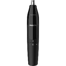 Триммер для носа Philips NT1620/15 роторный режущий элемент, водонепроницаемый корпус - пластик, цвет - черный, в комплекте батарейка АА