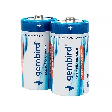 Батарейки солевые Gembird Gb-R14P-2F, тип С(R14P), 2шт, пленка