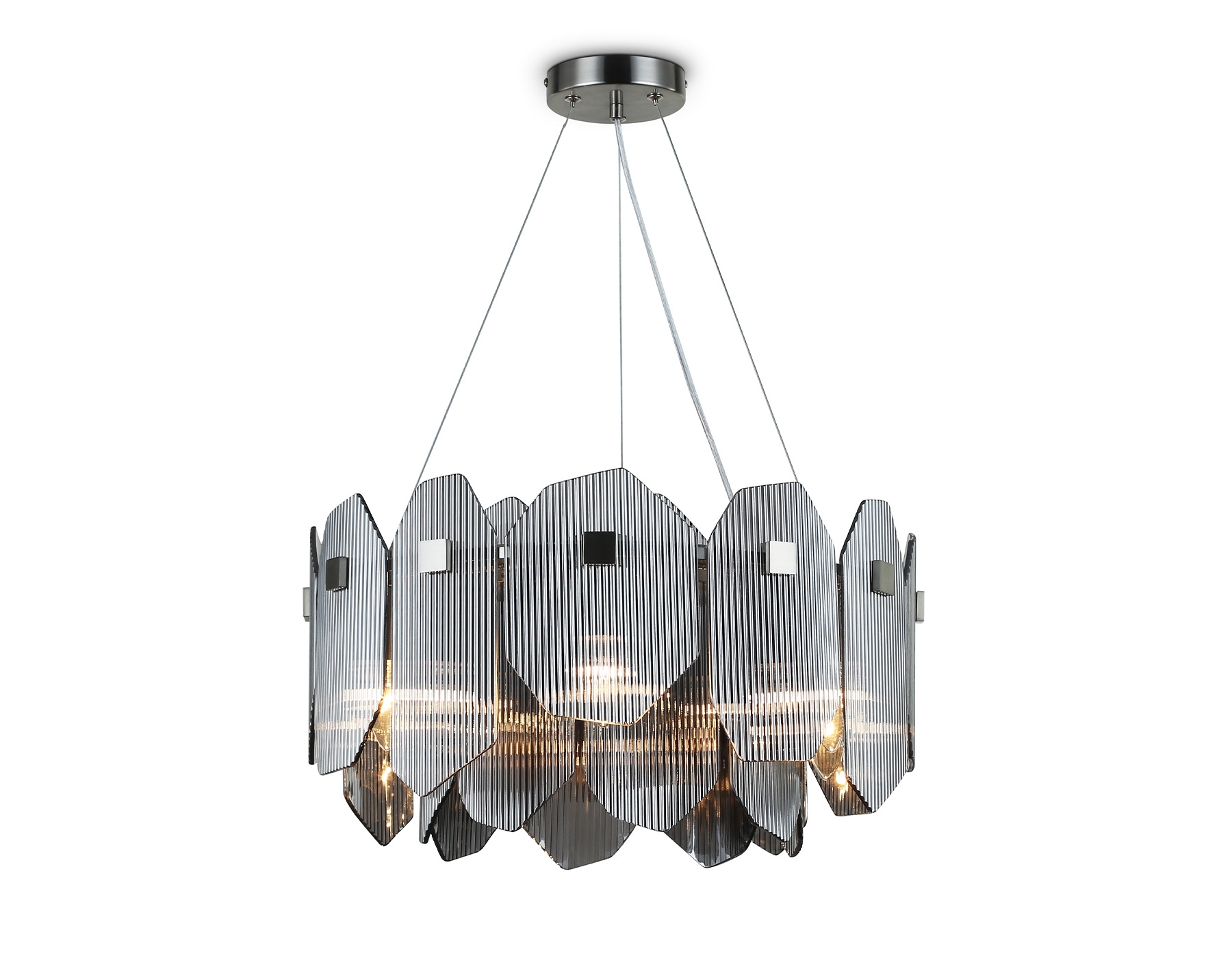 Светильник Ambrella light LH31201/6 SN/SM сатин никель/дымчатый E14*6 max 40W D510*270